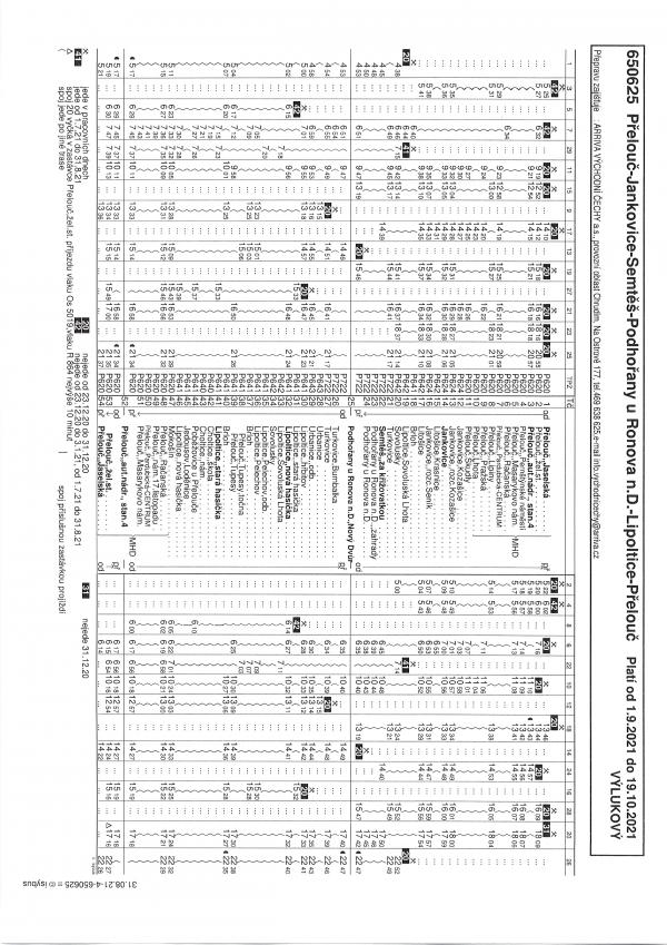 Přelouč - Jankovice - Semtěš - Podhořany u Ronova n.D. - Lipoltice - Přelouč - 650625